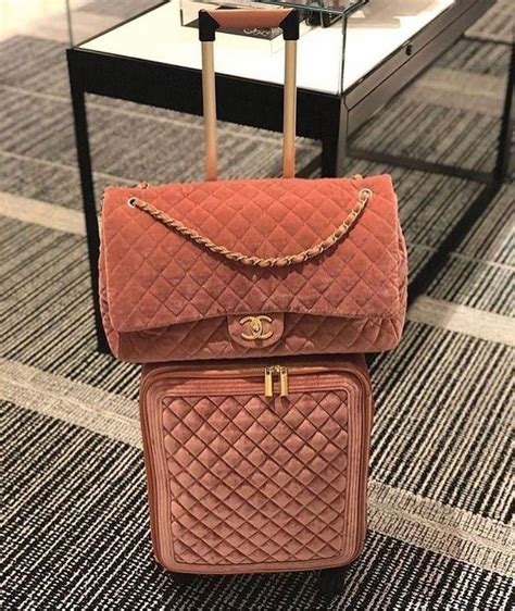 chanel luggage velvet|chanel velvet bag price.